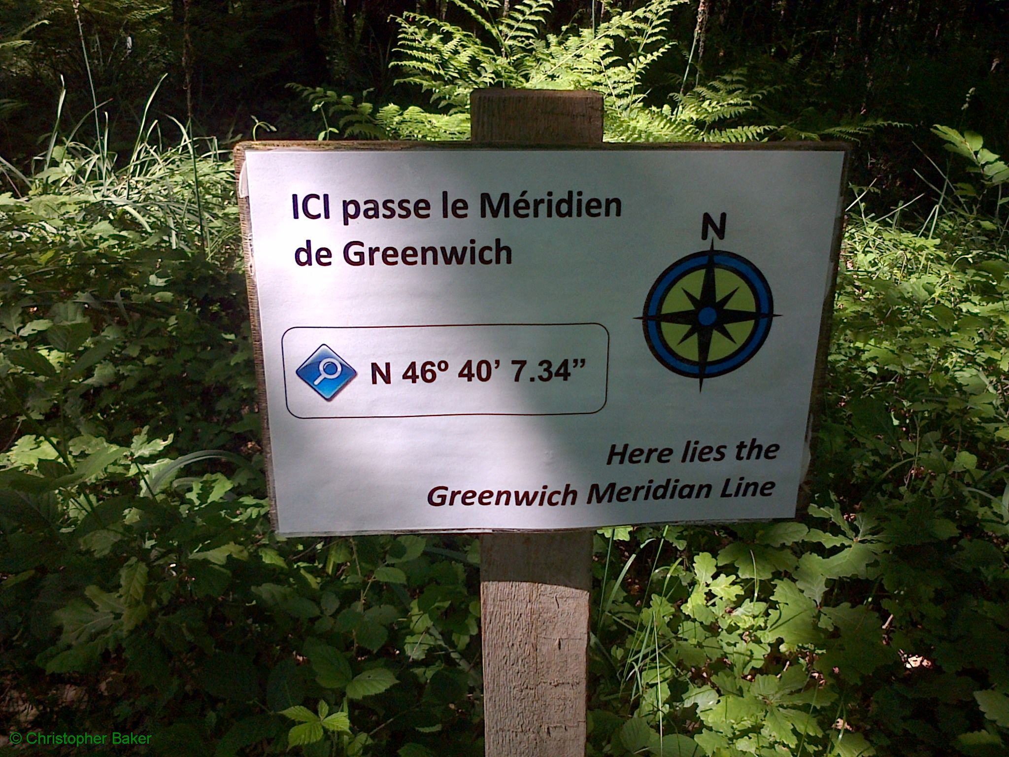 Greenwich Meridian Marker; France; Poitou-Charentes; Chalandray